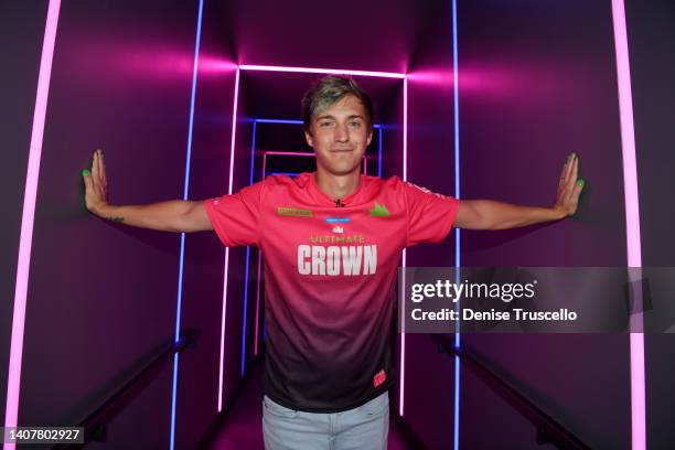 Ninja attends Amazon’s Prime Day “Ultimate Crown” gaming event where MrBeast and Ninja compete head-to-head at HyperX Arena on July 09, 2022 in Las...