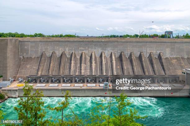 robert moses niagara hydroelectric power station - niagara falls city new york state foto e immagini stock