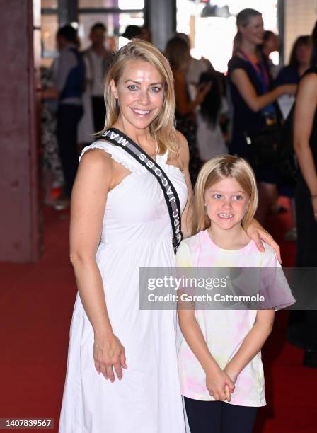 Laura Hamilton and daughter Tahlia Goward attend "The Railway Children Return" London Gala Screening at Picturehouse Central on July 10, 2022 in...