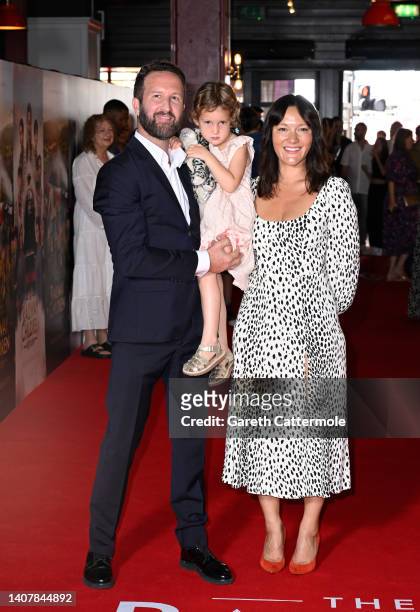 Director Morgan Matthews and family attend "The Railway Children Return" London Gala Screening at Picturehouse Central on July 10, 2022 in London,...