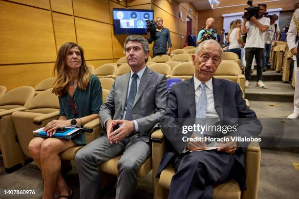 Patrícia Gaspar, Secretary of State for Internal Administration, the Minister for the Internal Administration José Luís Carneiro and Portuguese...