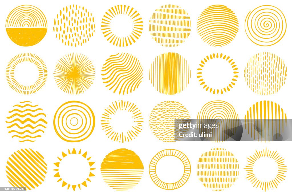 Cerchi disegnati a mano