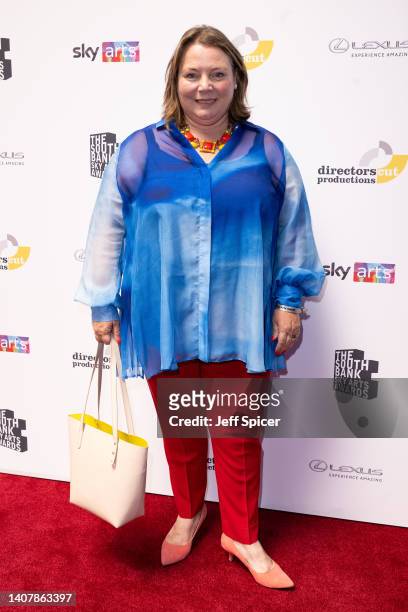 Joanna Scanlan attends The South Bank Sky Arts Awards 2022 at The Savoy Hotel on July 10, 2022 in London, England.
