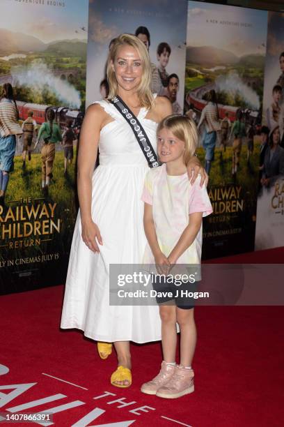 Laura Hamilton and daughter Tahlia Goward attends "The Railway Children Return" London Gala Screening at Picturehouse Central on July 10, 2022 in...