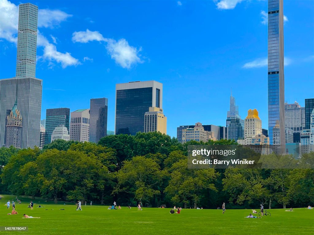 People on the Sheep Meadow, New York