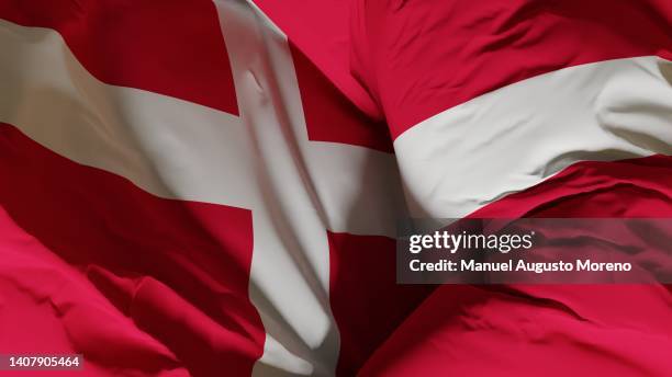 flag of denmark - royalty free space images stockfoto's en -beelden