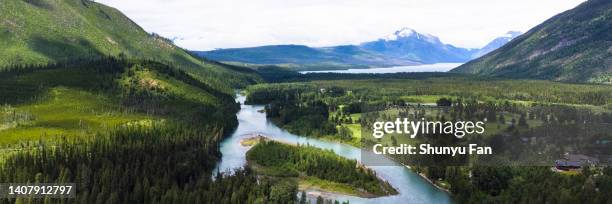 glacier national park, montana - whitefish lake stock pictures, royalty-free photos & images