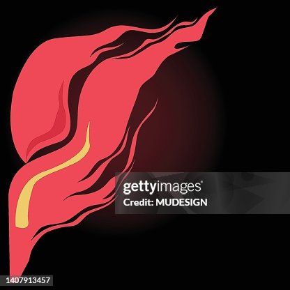 Simple vector flame illustration Simple vector flame illustration