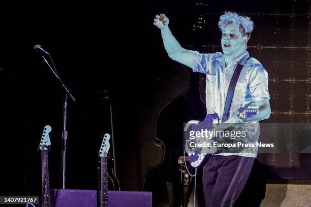 The musician Jack White during a concert at the Mad Cool 2022 Festival, in Valdebebas, on July 10 in Madrid . Jack White is an American...