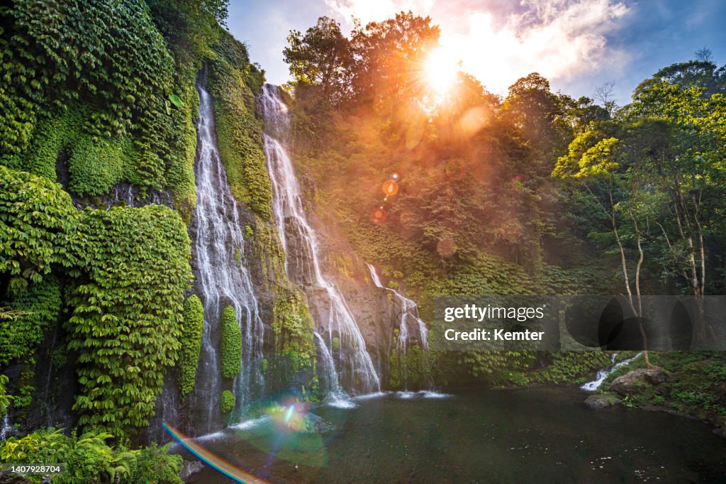 Belle cascade à Bali