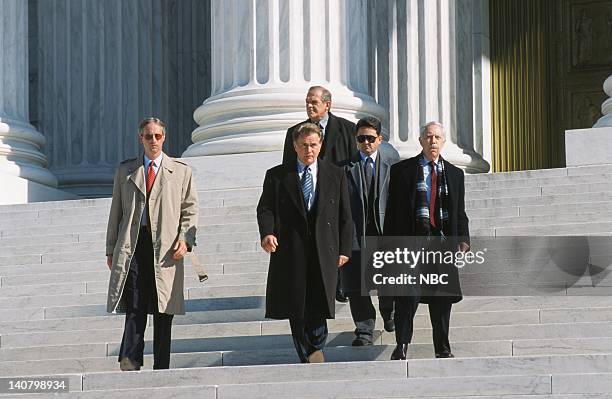 In Excelsis Deo" Episode 10 -- Air Date -- Pictured: Martin Sheen as President Josiah "Jed" Bartlet, John Spencer as Leo McGarry, Tom Quinn as John...