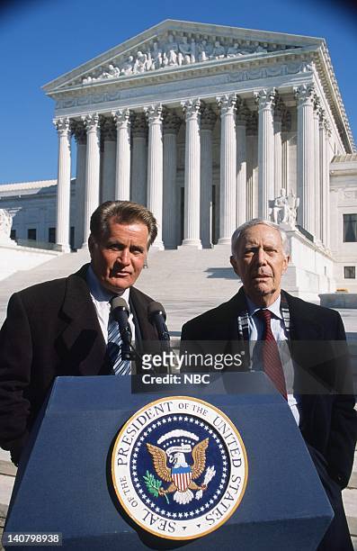 In Excelsis Deo" Episode 10 -- Air Date -- Pictured: Martin Sheen as President Josiah "Jed" Bartlet, Tom Quinn as John Noonan -- Photo by: Eric...