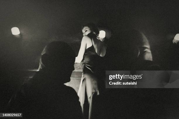 at the blue angel night bar. - berlin cabaret 1920s stock pictures, royalty-free photos & images
