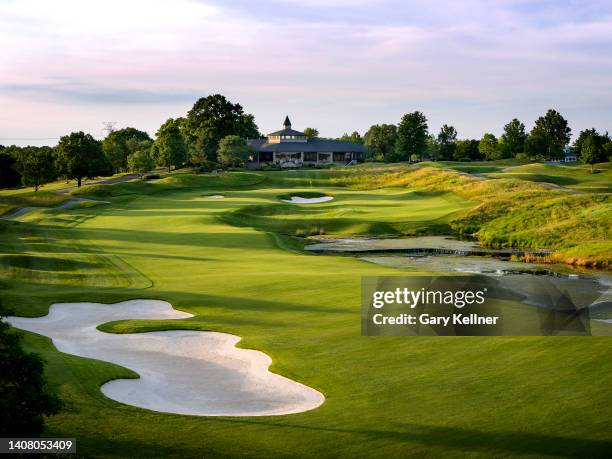 View from the 18th hole at Valhalla Golf Club on June 4, 2022 in Louisville, Kentucky.