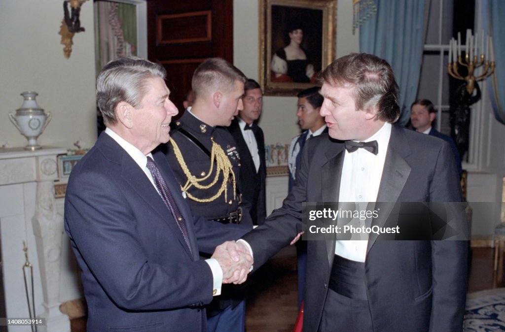 President Reagan Hosts Reception In The White House