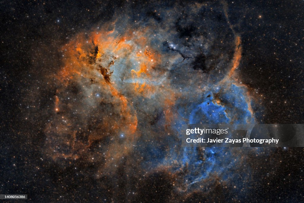 Lion Nebula (Sh2-132) SHO Palette Narrow Band