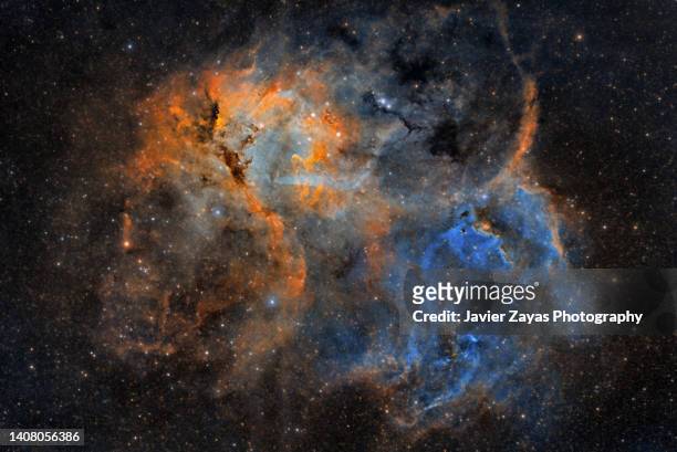 lion nebula (sh2-132) sho palette narrow band - outer space 個照片及圖片檔