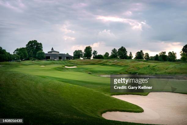 View from the 18th hole at Valhalla Golf Club on June 5, 2022 in Louisville, Kentucky.