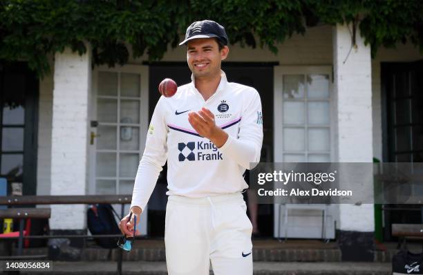 Max Holden of Middlesex walks out the pavilion during Day One of the LV= Insurance County Championship match between Middlesex and Worcestershire at...