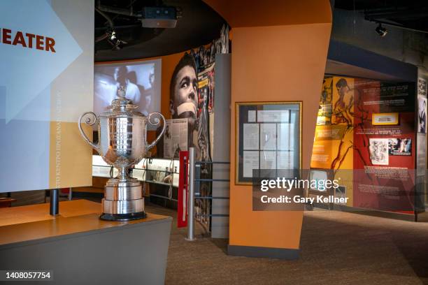 Scenic tour of the Wanamaker trophy at the Muhammad Ali Center on June 7, 2022 in Louisville, Kentucky.