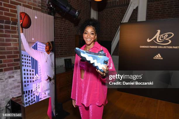 Host Candace Parker attends Candace Parker’s Ace All-Star Party, presented by adidas and Meta at Cindy’s Rooftop on June 9, 2022 in Illinois.