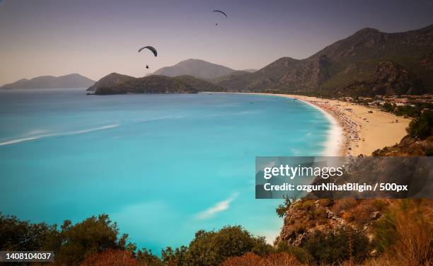 scenic view of sea against sky - nihat stock pictures, royalty-free photos & images