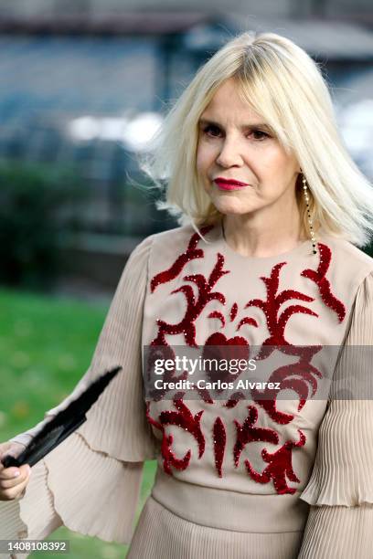 Eugenia Martinez de Irujo attends the Elle Gourmet Awards 2022 at the Italian Embassy on July 11, 2022 in Madrid, Spain.