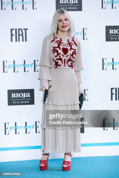 Eugenia Martinez de Irujo attends Elle Gourmet awards at the Italian embassy on July 11, 2022 in Madrid, Spain.