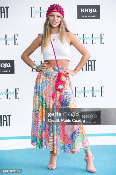 Ana Matamoros attends Elle Gourmet awards at the Italian embassy on July 11, 2022 in Madrid, Spain.