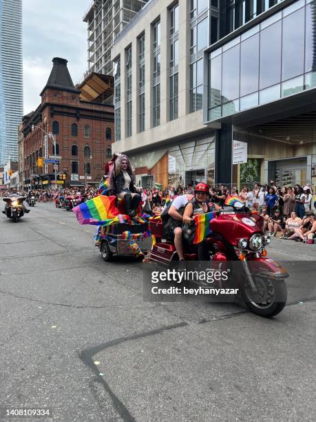 toronto pride parade 2022 - toronto pride march stock pictures, royalty-free photos & images