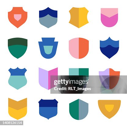 Badge & Shield Geometric Shape Set — Multicolor Asset Pack Badge & Shield Geometric Shape Set — Multicolor Asset Pack
