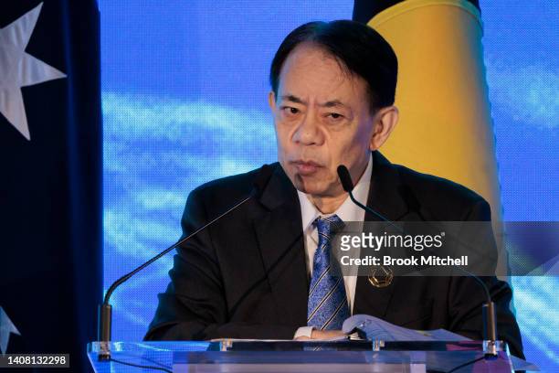 Masatsugu Asakawa, Asian Development Bank president, speaks at the Sydney Energy Forum on July 12, 2022 in Sydney, Australia. The Sydney Energy Forum...