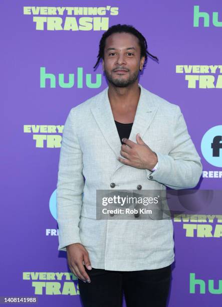 Brandon Jay McLaren attends the New York Premiere of "Everything's Trash" at 74Wythe on July 11, 2022 in Brooklyn Borough of New York City.