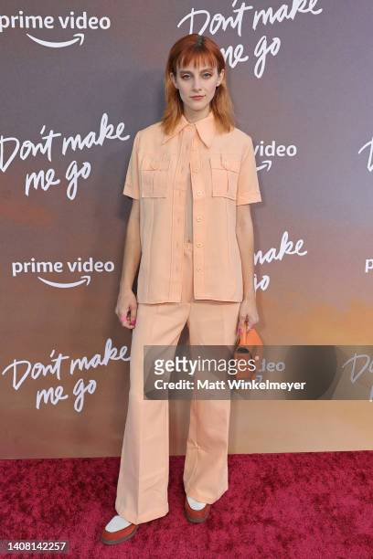 Aubrey Peeples attends the Los Angeles Special Screening of Amazon's "Don't Make Me Go" at NeueHouse Los Angeles on July 11, 2022 in Hollywood,...
