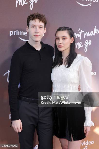 Devin Druid and Annie Pusztai attend the Los Angeles Special Screening of Amazon's "Don't Make Me Go" at NeueHouse Los Angeles on July 11, 2022 in...