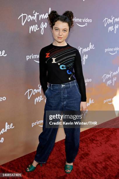 Stefania LaVie Owen attends the Los Angeles Special Screening of Amazon's "Don't Make Me Go" at NeueHouse Los Angeles on July 11, 2022 in Hollywood,...