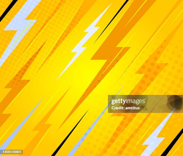 lightning power - high voltage sign stock illustrations