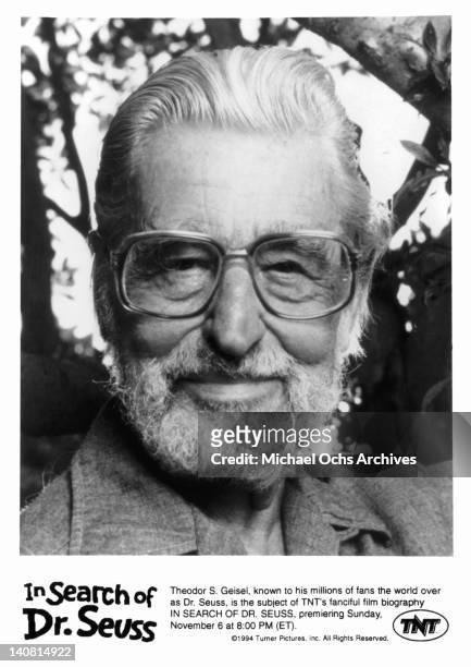 Theodor S Geisel, known to his millons of fans the world over as Dr. Seuss in a publicity portrait from the film biography 'In Search Of Dr. Seuss',...