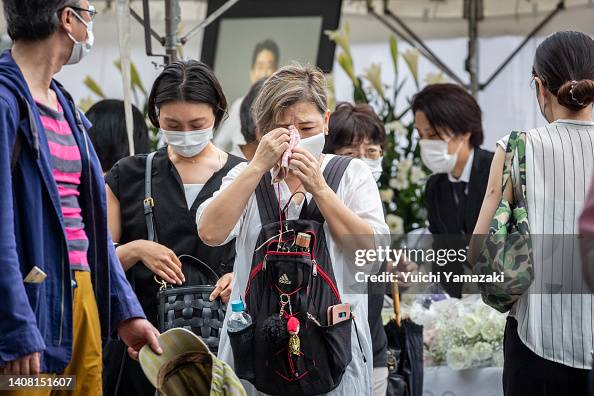 Mourners Attend Funeral For Former PM Abe Mourners Attend Funeral For Former PM Abe