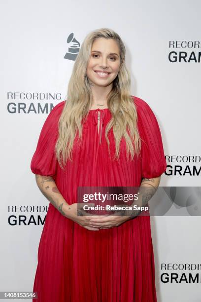 Christina Perri attends The Drop: Christina Perri at The GRAMMY Museum on July 11, 2022 in Los Angeles, California.