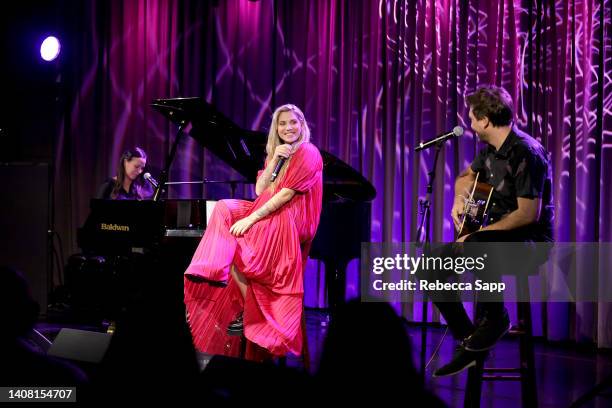 Christina Perri performs at The Drop: Christina Perri at The GRAMMY Museum on July 11, 2022 in Los Angeles, California.
