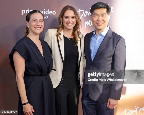 Julie Rapaport and Albert Cheng attend the Los Angeles Special Screening of Amazon's "Don't Make Me Go" at NeueHouse Los Angeles on July 11, 2022 in...