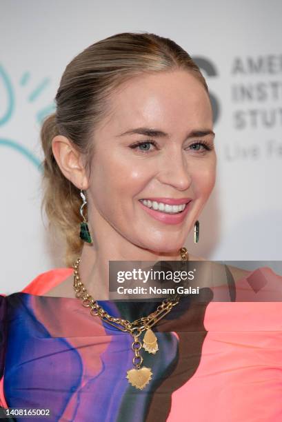 Emily Blunt attends the 2022 Freeing Voices, Changing Lives Gala at Guastavino’s on July 11, 2022 in New York City.