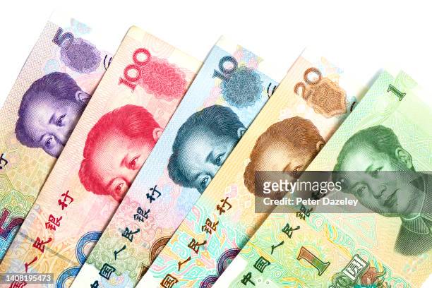yuan banknotes - 20 yuan note stock pictures, royalty-free photos & images