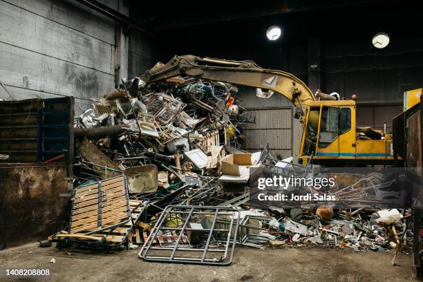 Interior Of A Scrap Metal Yard High-Res Stock Photo - Getty Images