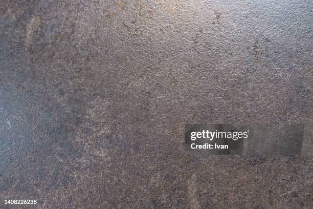 full frame of texture,  distressed copper surface background texture - bronzeo foto e immagini stock