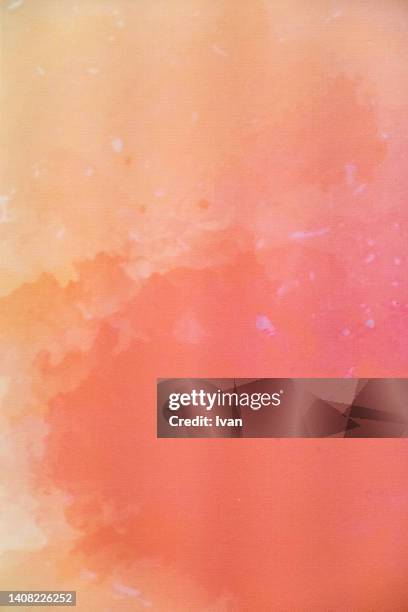 full frame of texture, pink and yellow abstract oil painting brush stroke - rose gold imagens e fotografias de stock