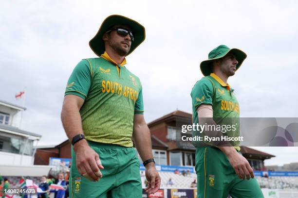 Janneman Malan of South Africa walks onto the pitch prior to fielding during the tour match between England Lions and South Africa at The Cooper...