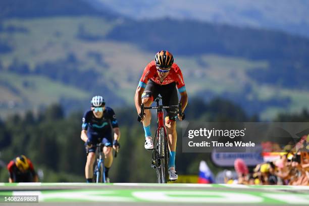 Luis Leon Sanchez Gil of Spain and Team Bahrain Victorious crosses the finish line during the 109th Tour de France 2022, Stage 10 a 148,1km stage...