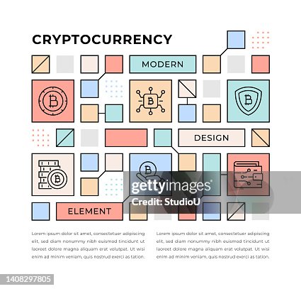 Cryptocurrency Web Banner Concept Cryptocurrency Web Banner Concept